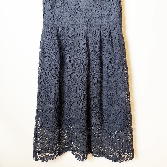 ASTR the Label V-Neck Lace Fit & Flare Dress Black L - Picture 5 of 16